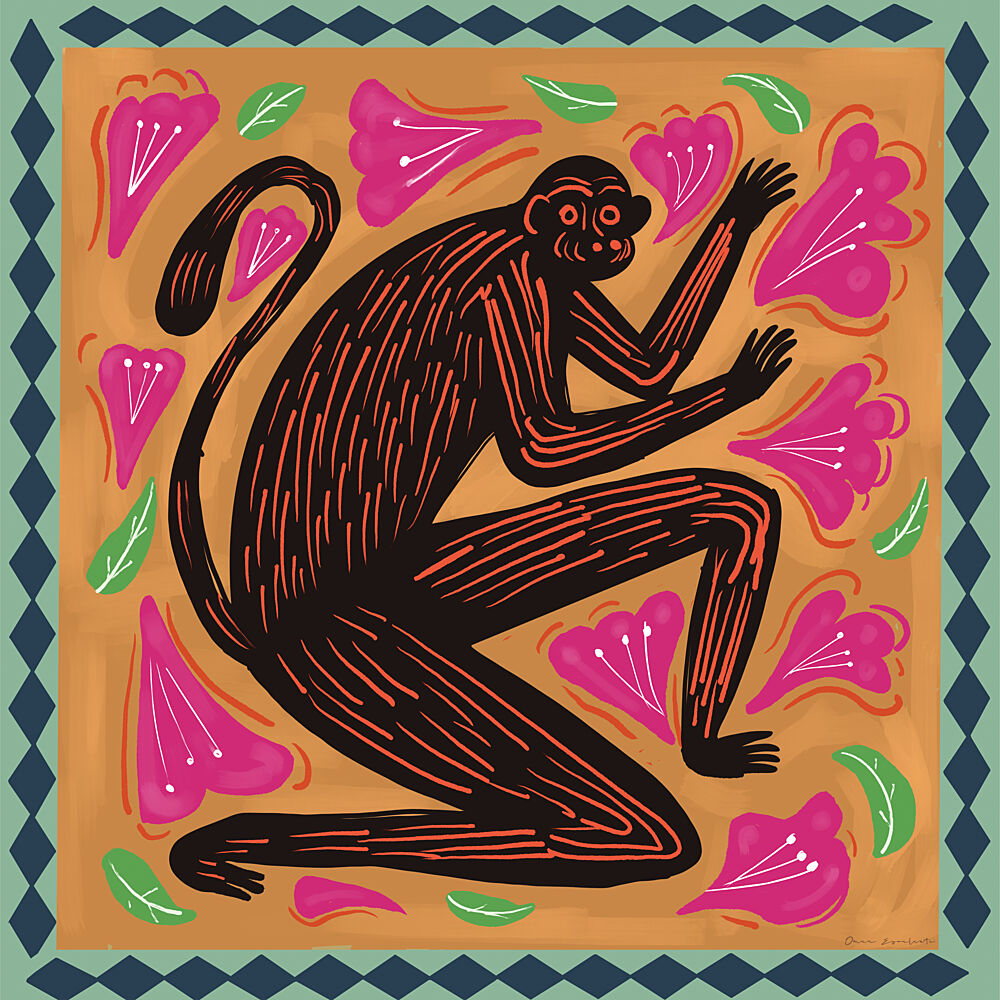 Folk Animals I art print by Omar Escalante for $57.95 CAD
