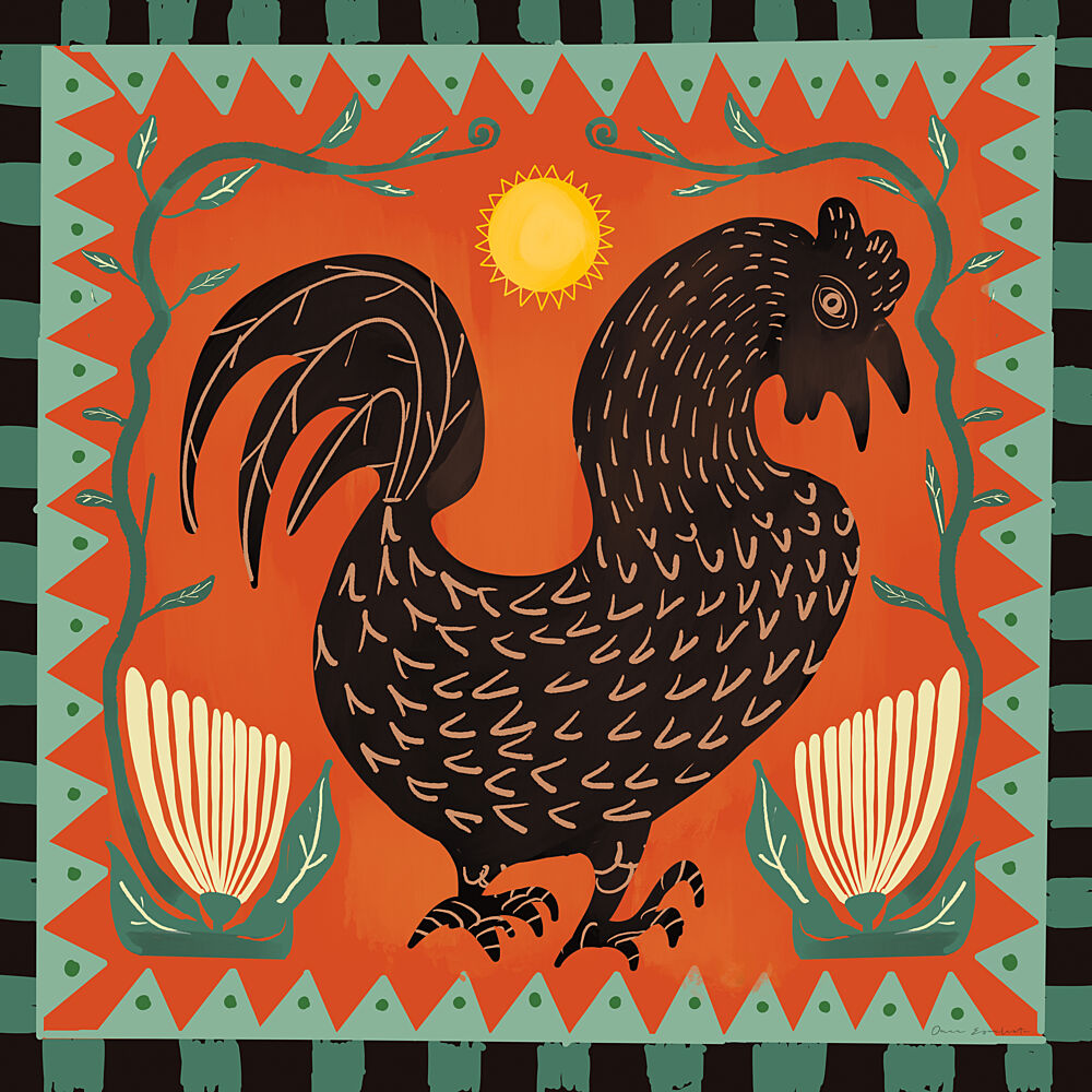 Folk Animals III art print by Omar Escalante for $57.95 CAD