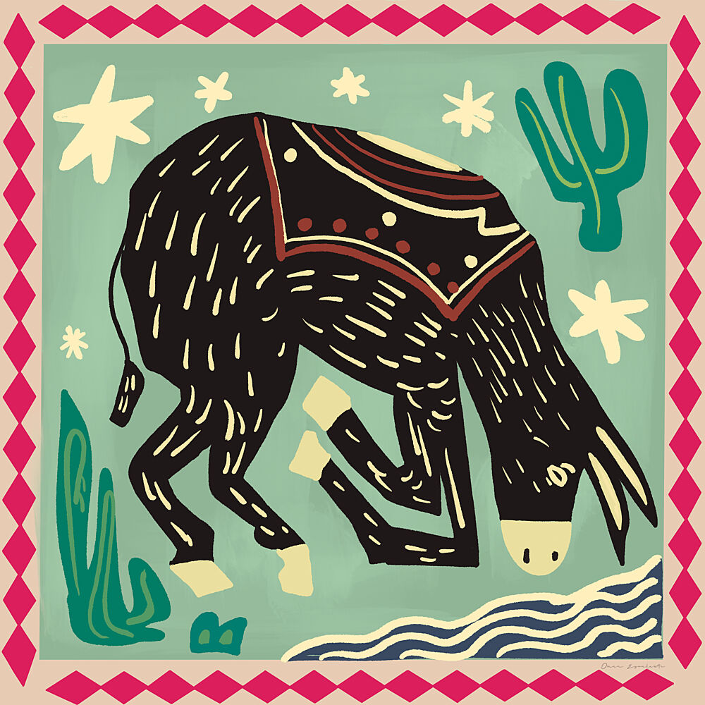 Folk Animals IV art print by Omar Escalante for $57.95 CAD