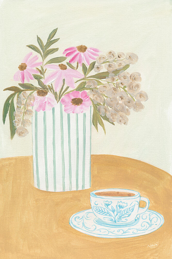 Blossoms and Porcelain I art print by Nikita Jariwala for $57.95 CAD