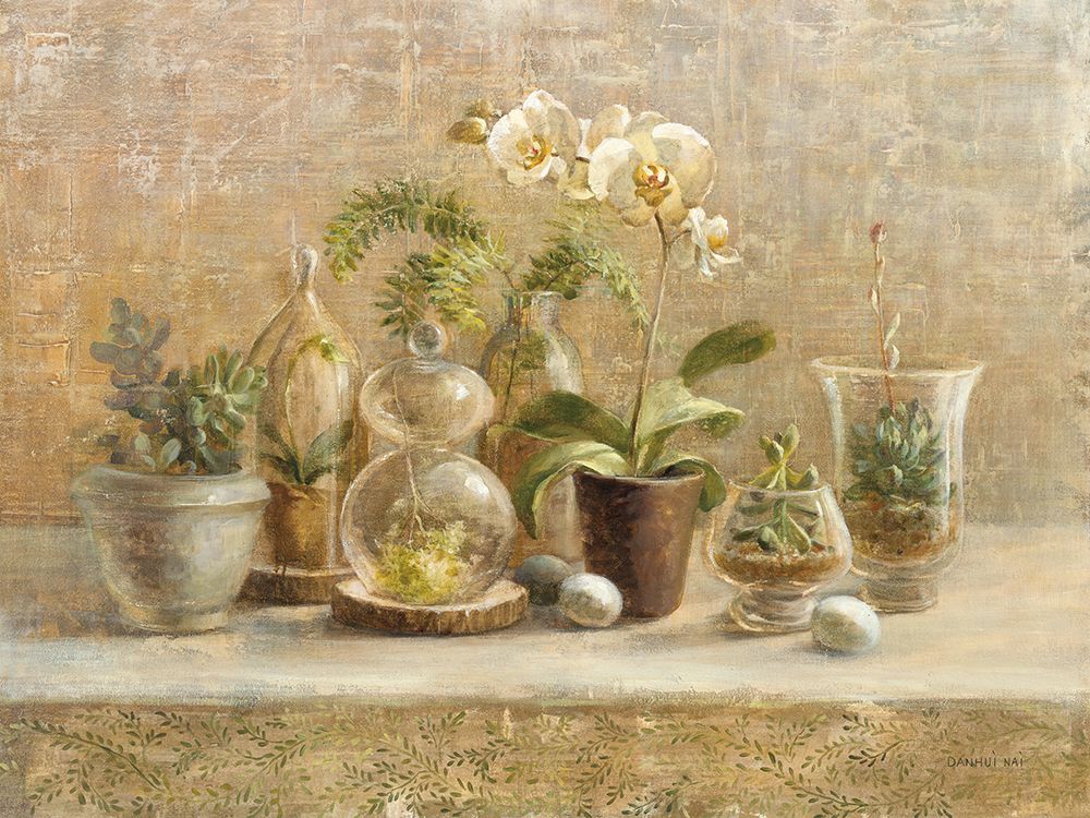 Greenhouse Orchids art print by Danhui Nai for $57.95 CAD