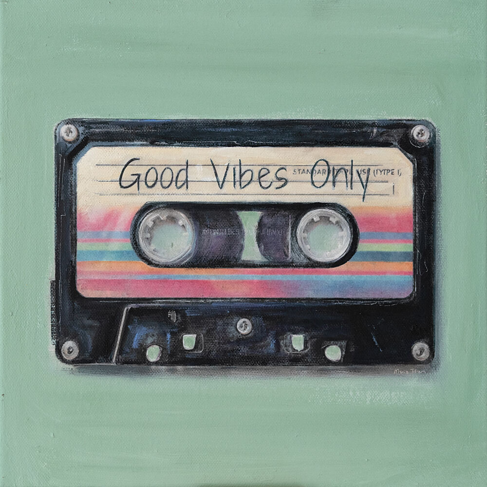 Good Vibes Only Casette art print by Maria Titan for $57.95 CAD