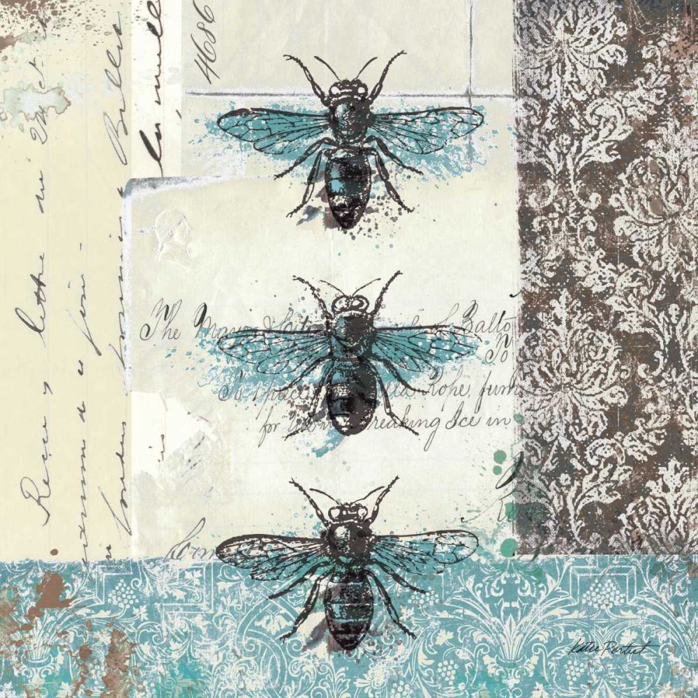 Bees n Butterflies No. I art print by Katie Pertiet for $57.95 CAD
