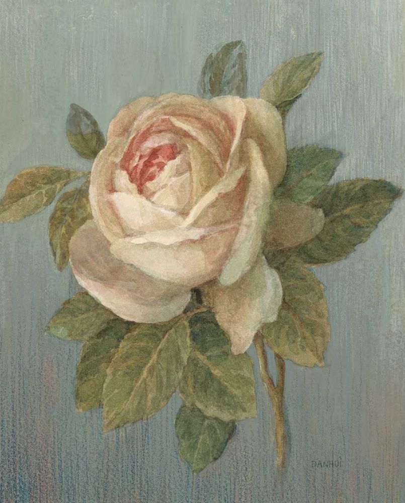 June Rose Green art print by Danhui Nai for $57.95 CAD