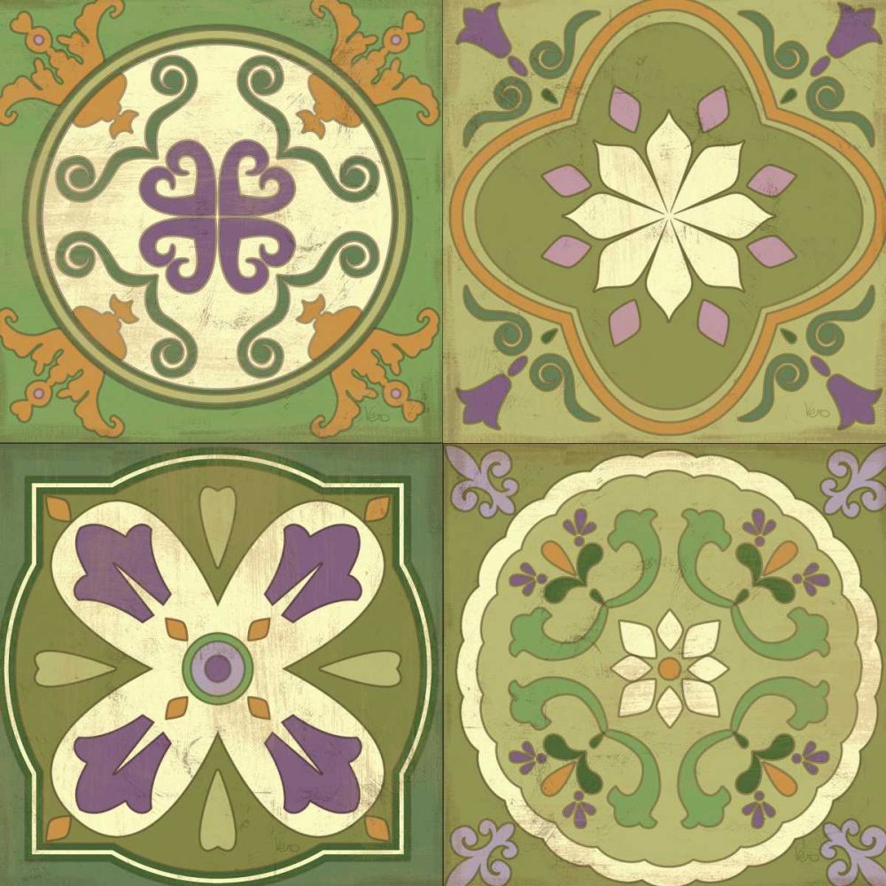 Fresh Herb Tiles Square art print by Veronique Charron for $57.95 CAD