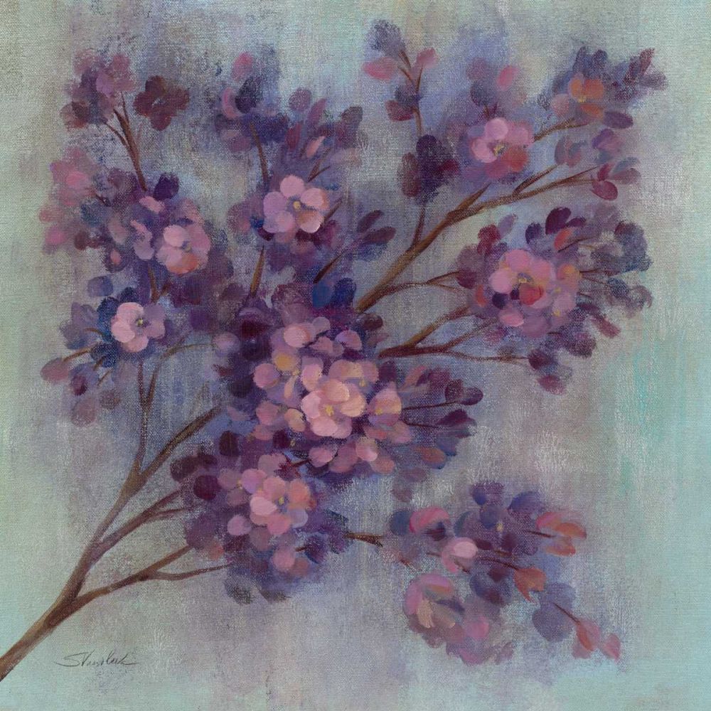 Twilight Cherry Blossoms I art print by Silvia Vassileva for $57.95 CAD