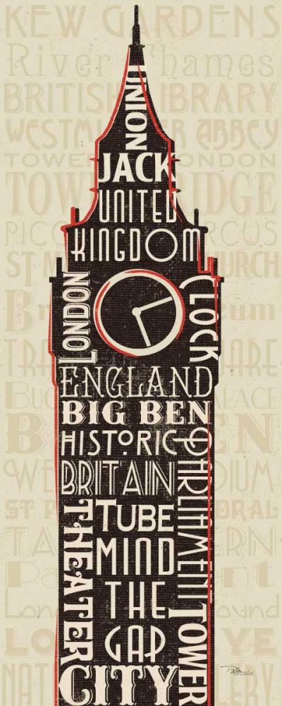 London City Words II art print by Pela Studio for $57.95 CAD