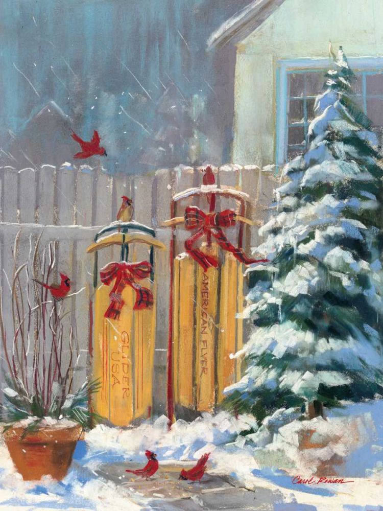 December Sleds art print by Carol Rowan for $57.95 CAD