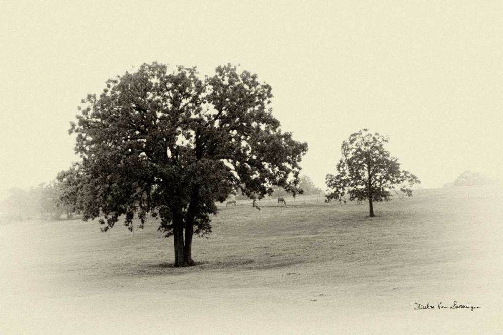 Horses and Tress II art print by Debra Van Swearingen for $57.95 CAD