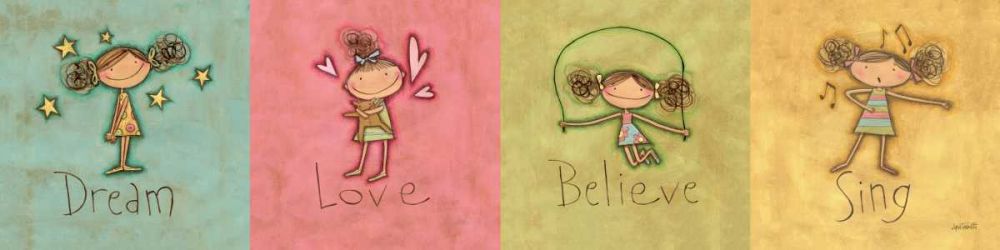 Dream Love Believe and Sing Panel art print by Anne Tavoletti for $57.95 CAD