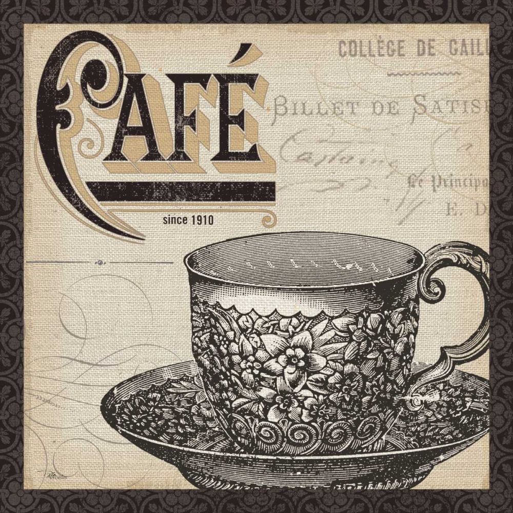 Antique Cafe II with Border art print by Pela Studio for $57.95 CAD