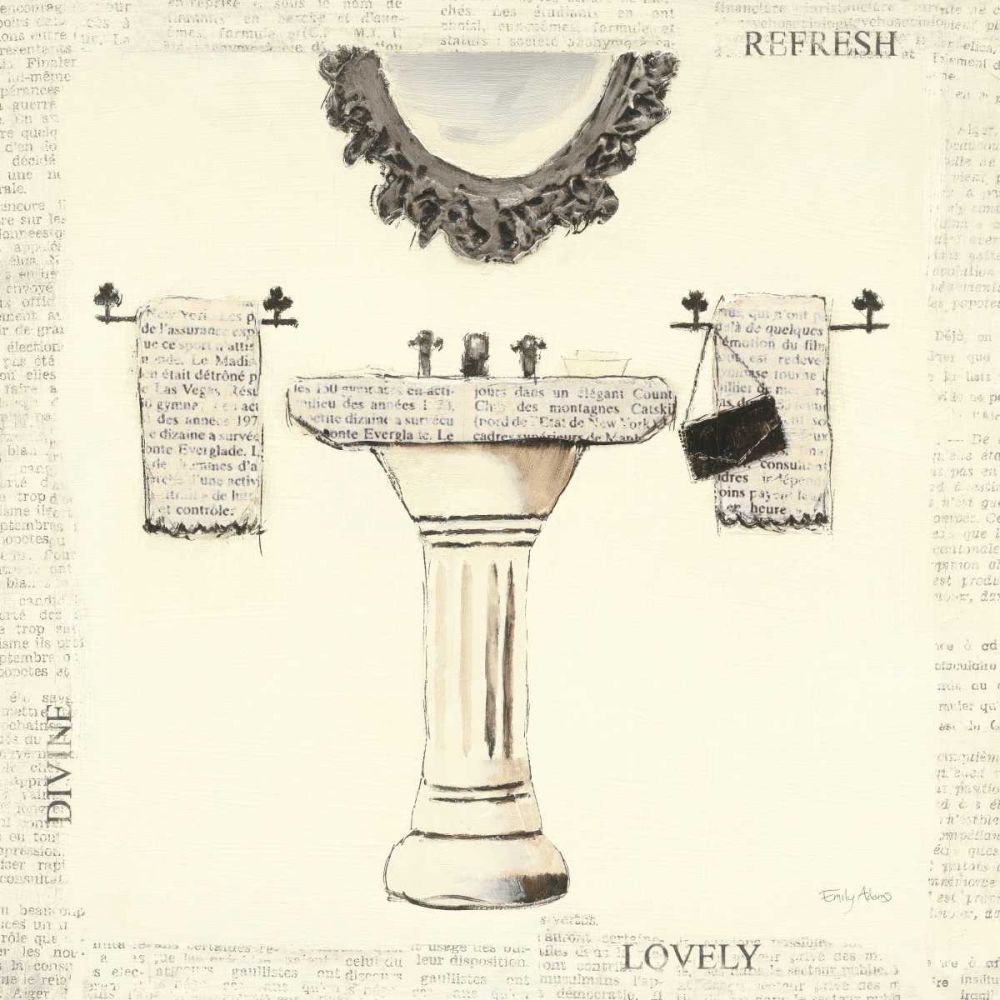 Emilys Boudoir II  Sink art print by Emily Adams for $57.95 CAD