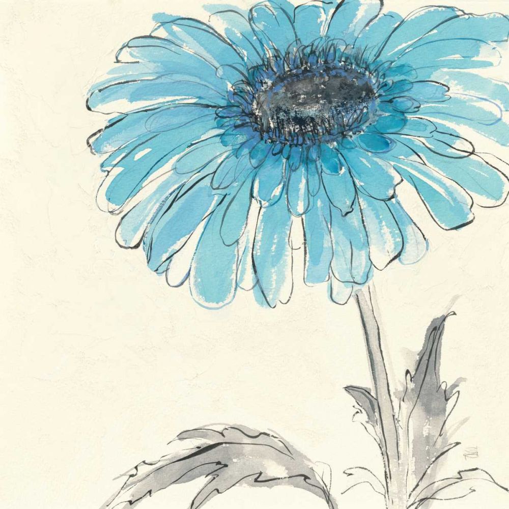 Gerbera Blue II art print by Chris Paschke for $57.95 CAD