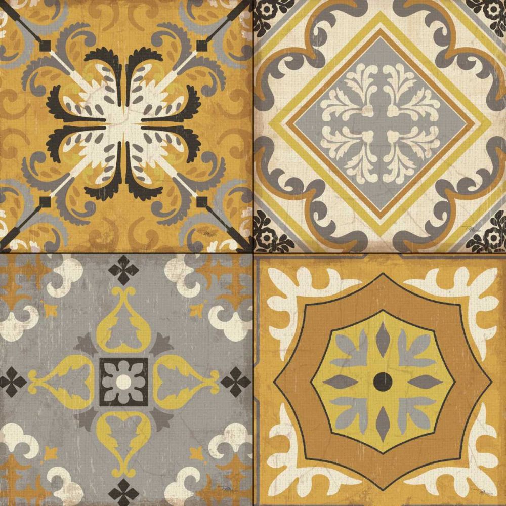 Golden Glow Tiles art print by Pela Studio for $57.95 CAD