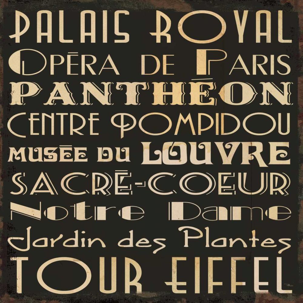 Paris Collage IV art print by Pela Studio for $57.95 CAD