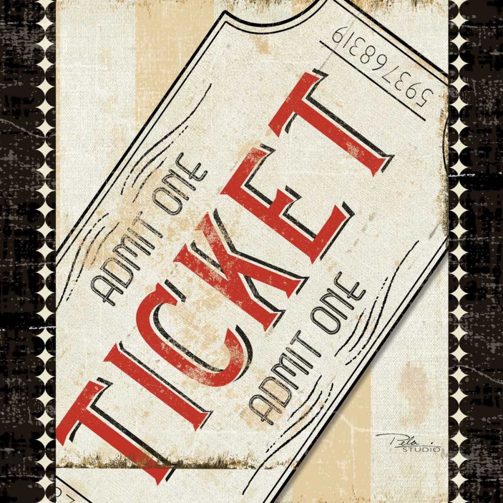 Admit One art print by Pela Studio for $57.95 CAD