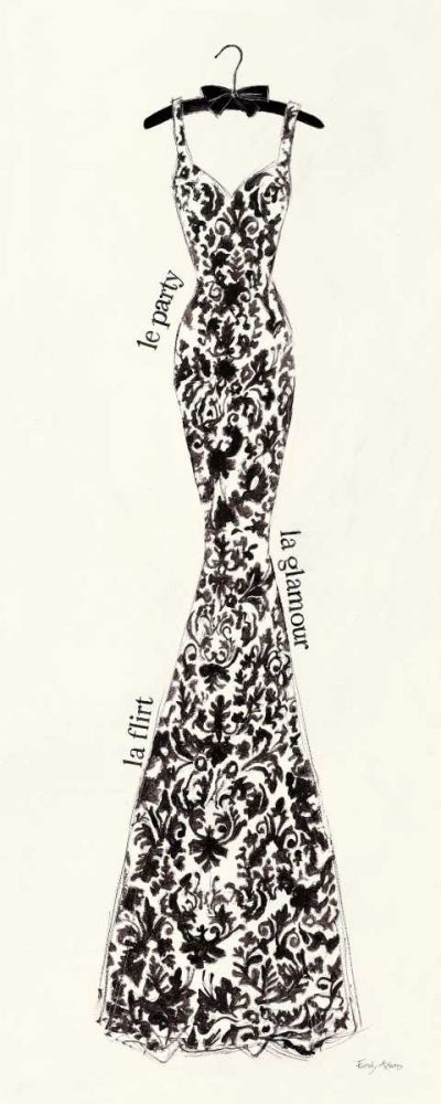 Couture Noir  Original II art print by Emily Adams for $57.95 CAD