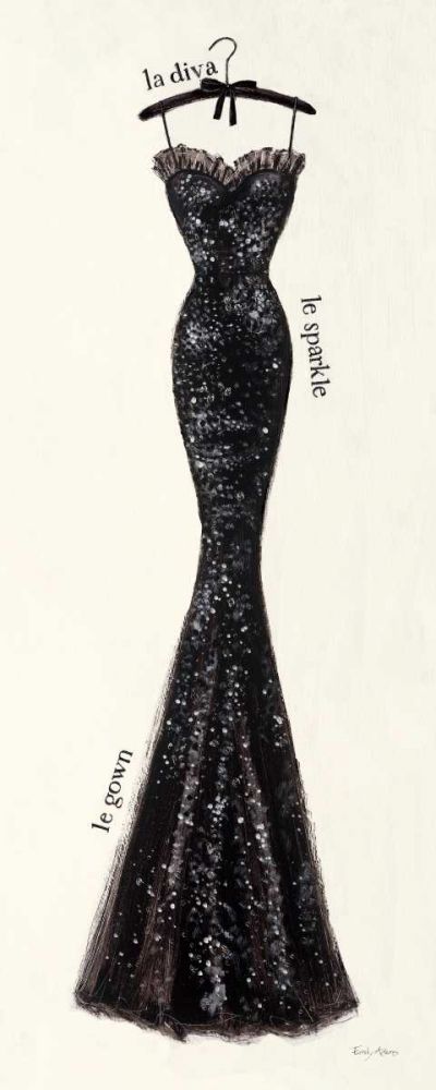 Couture Noir Original IV art print by Emily Adams for $57.95 CAD