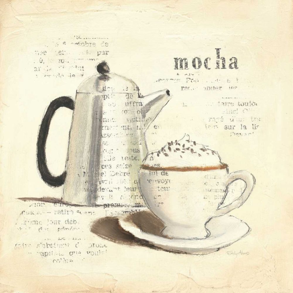 Parisian Coffee I art print by Emily Adams for $57.95 CAD