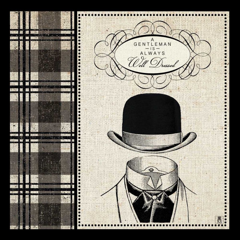 Gentleman I art print by Studio Mousseau for $57.95 CAD