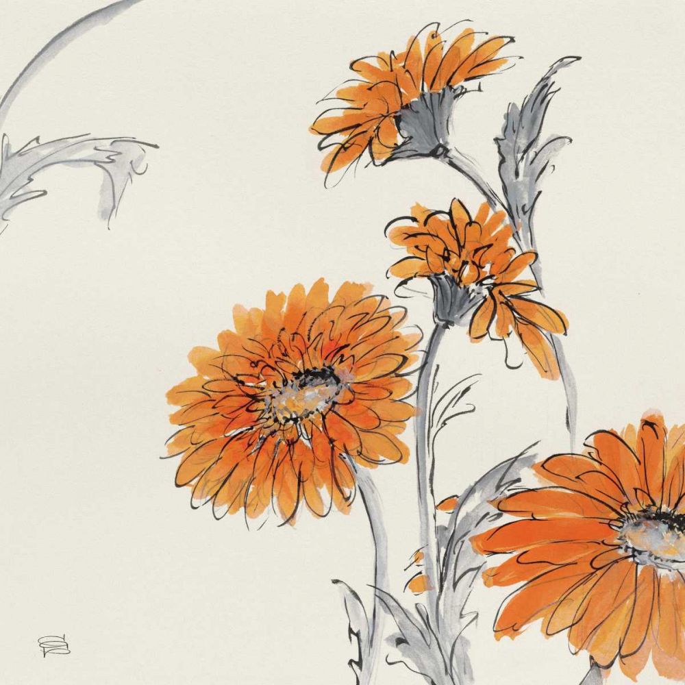 Orange Gerbera I art print by Chris Paschke for $57.95 CAD