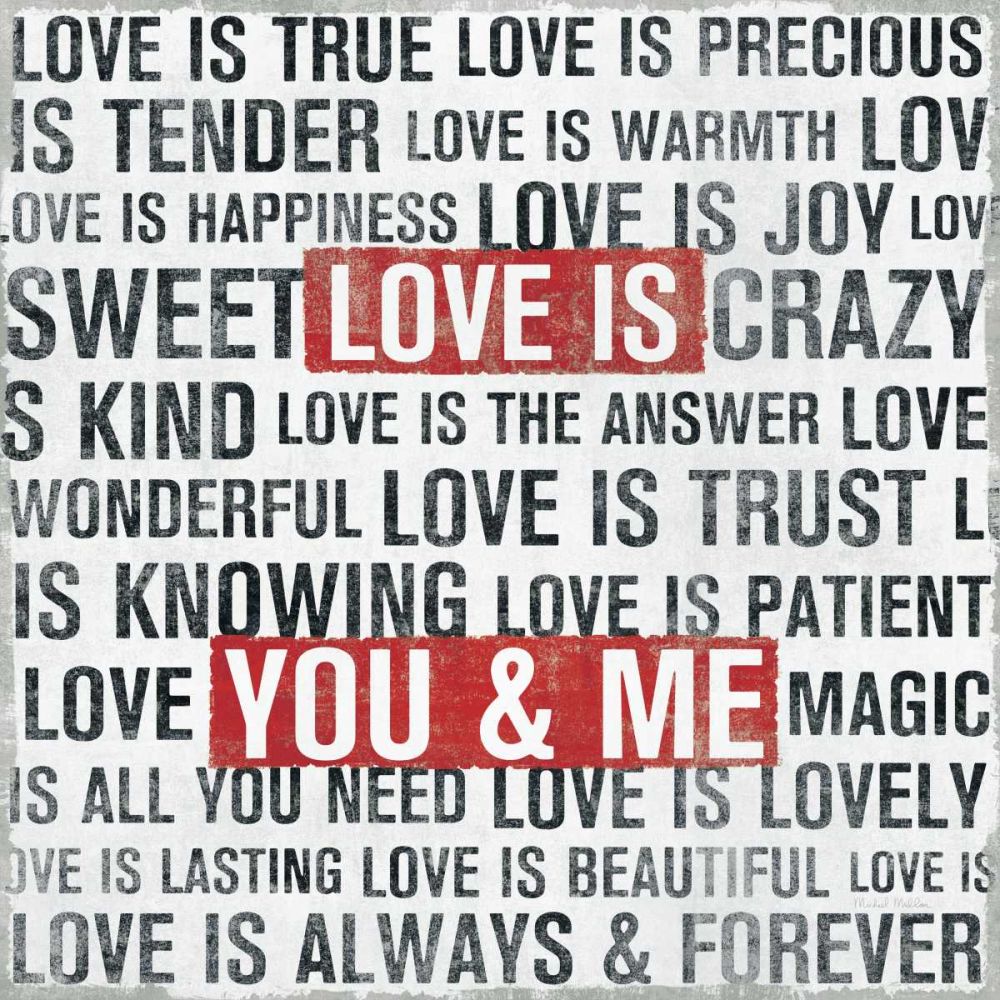 Love Is art print by Michael Mullan for $57.95 CAD