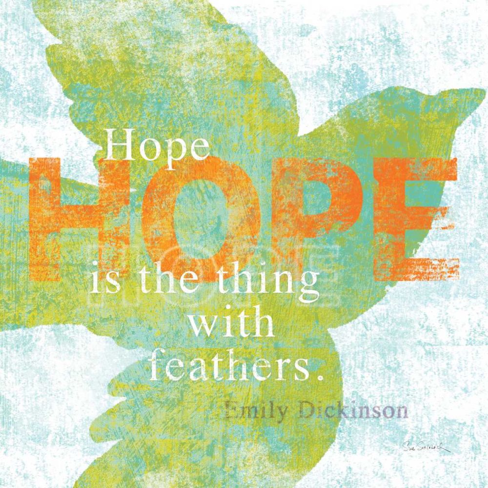 Letterpress Hope art print by Sue Schlabach for $57.95 CAD