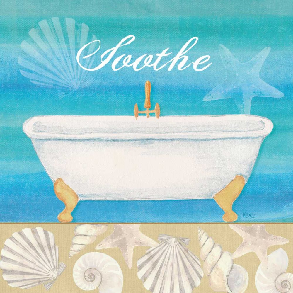 Seashells Bath II art print by Veronique Charron for $57.95 CAD