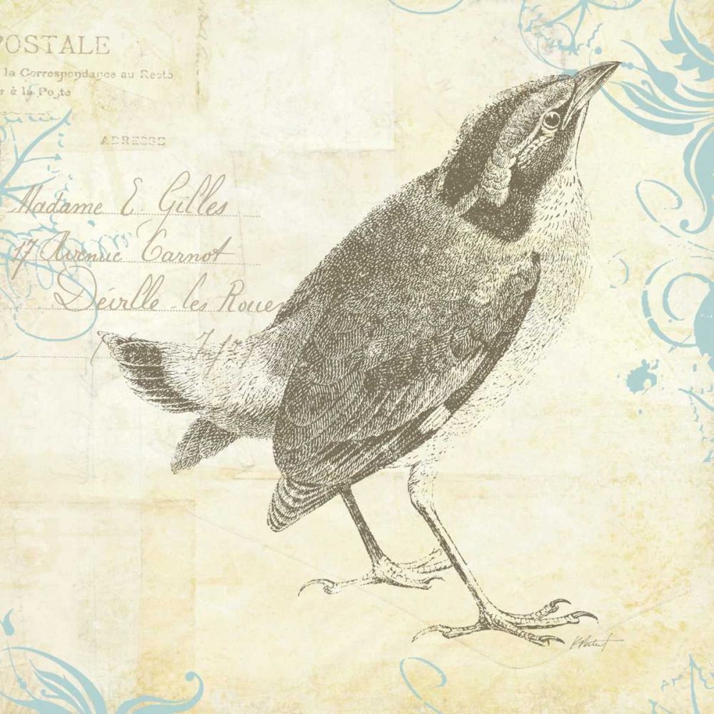 Engraved Birds I art print by Katie Pertiet for $57.95 CAD