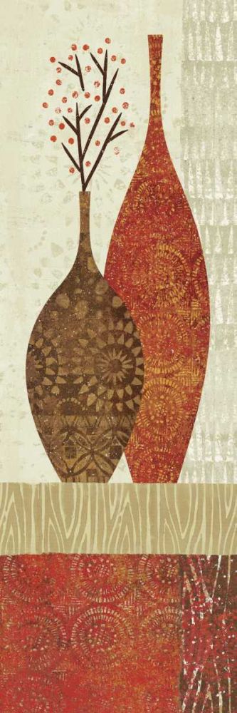 Spice Stripe Vessels Panel IV art print by Wild Apple Portfolio for $57.95 CAD