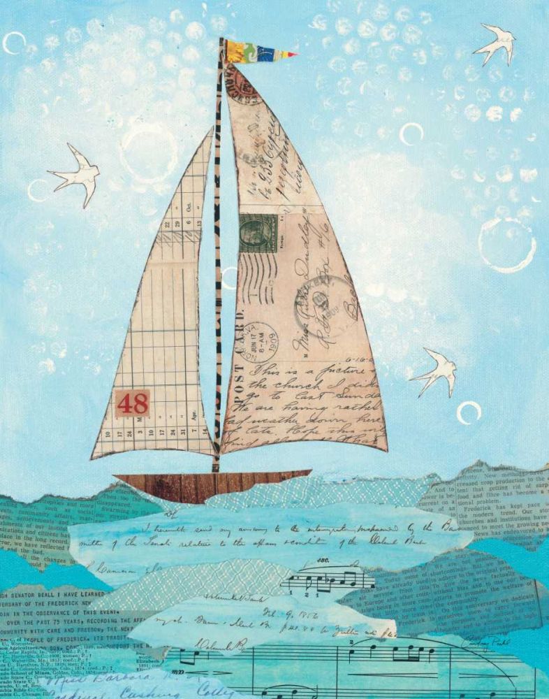 Coastal Notes I art print by Courtney Prahl for $57.95 CAD