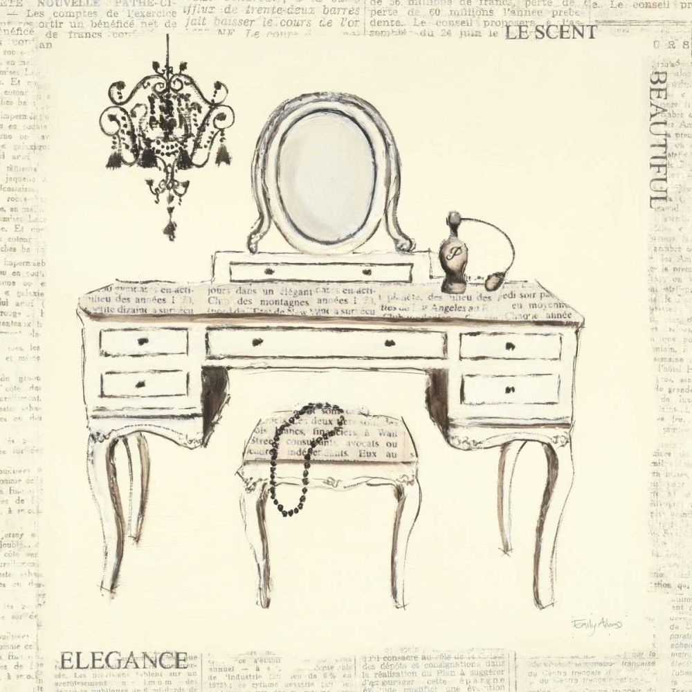 Emilys Boudoir III art print by Emily Adams for $57.95 CAD