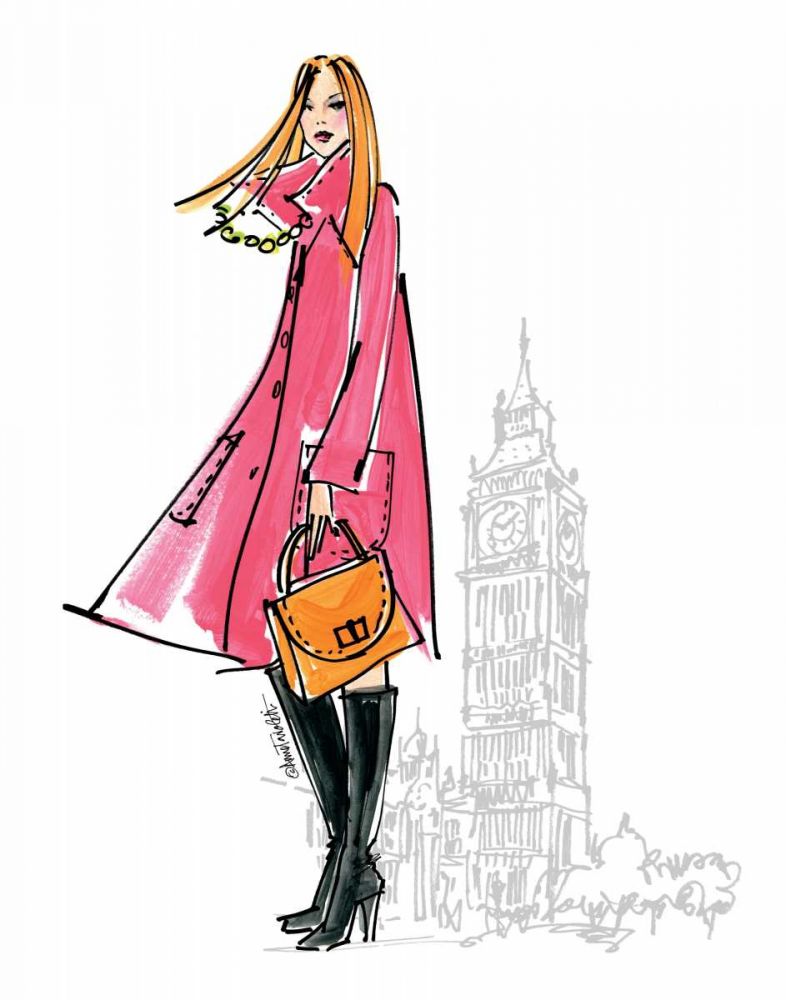 Colorful Fashion I - London art print by Anne Tavoletti for $57.95 CAD