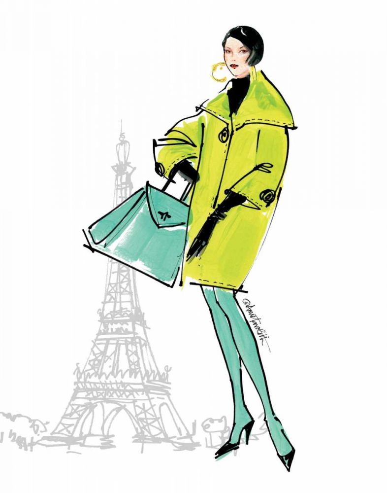 Colorful Fashion II - Paris art print by Anne Tavoletti for $57.95 CAD