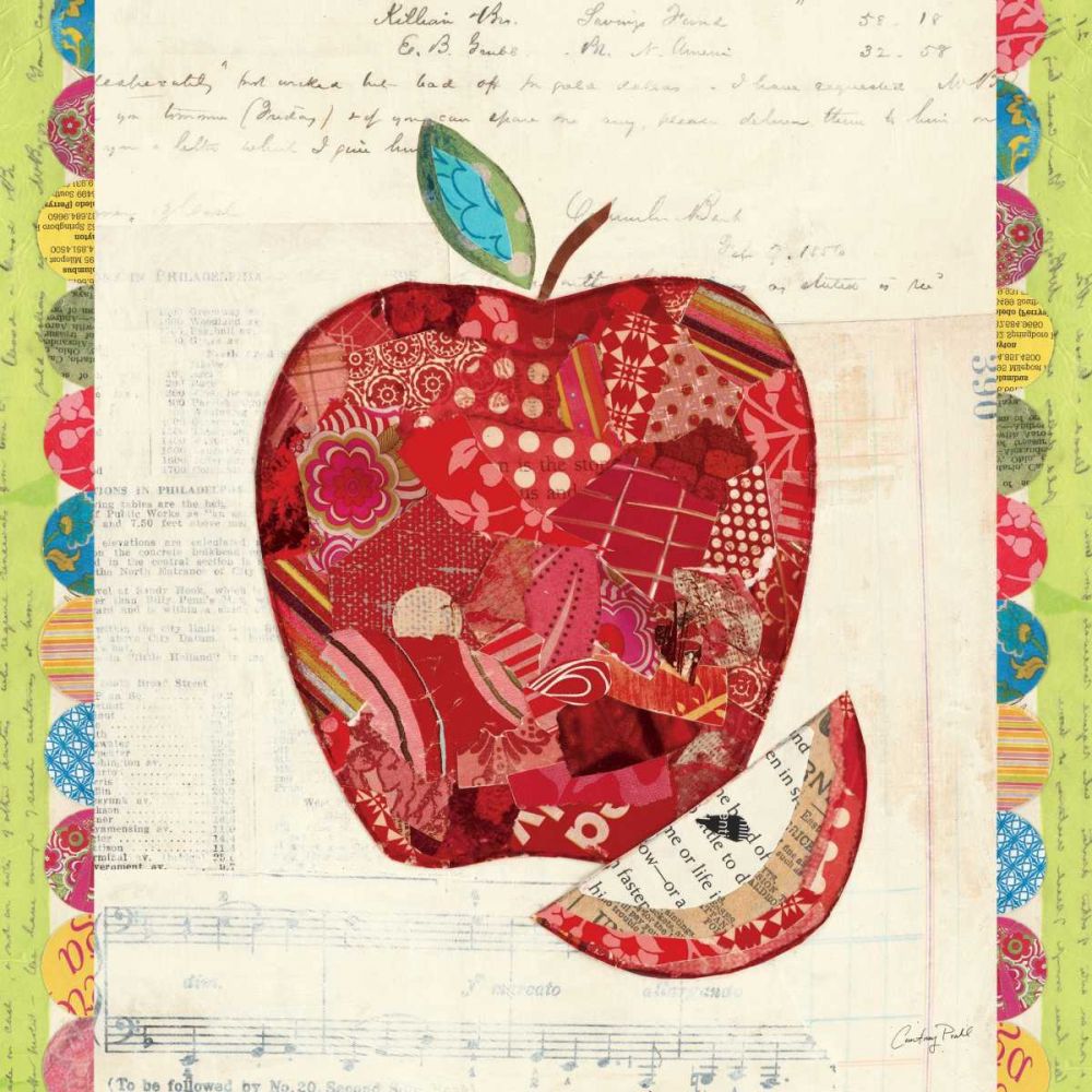 Fruit Collage I - Apple art print by Courtney Prahl for $57.95 CAD