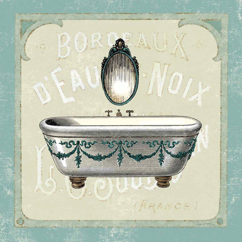Parisian Bath I art print by Sue Schlabach for $57.95 CAD