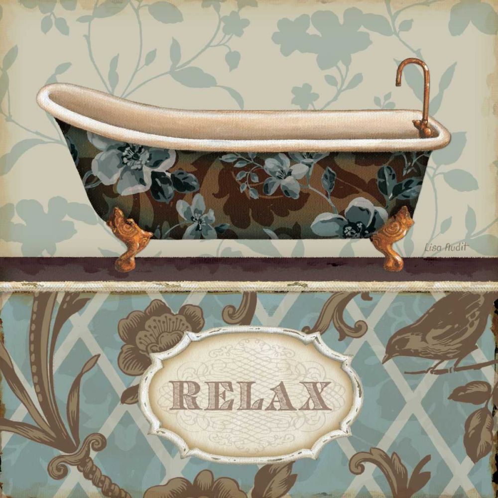 Bathroom Bliss I art print by Lisa Audit for $57.95 CAD