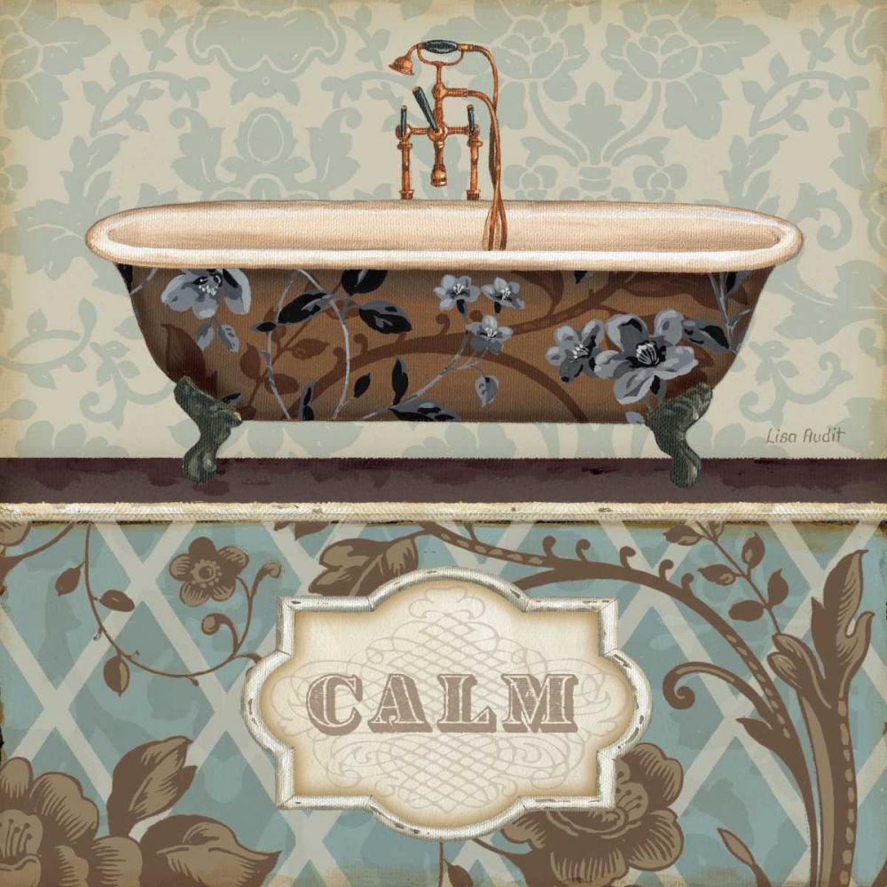 Bathroom Bliss II art print by Lisa Audit for $57.95 CAD