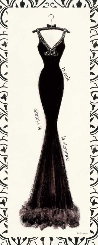 Couture Noir Original I with Border art print by Emily Adams for $57.95 CAD