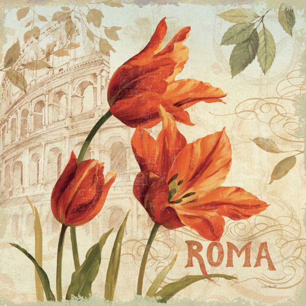 European Flowers I art print by Lisa Audit for $57.95 CAD