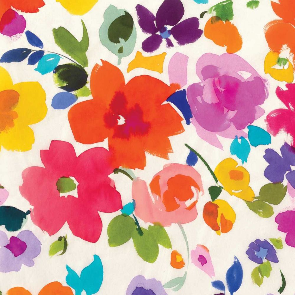 Bright Florals II art print by Wild Apple Portfolio for $57.95 CAD