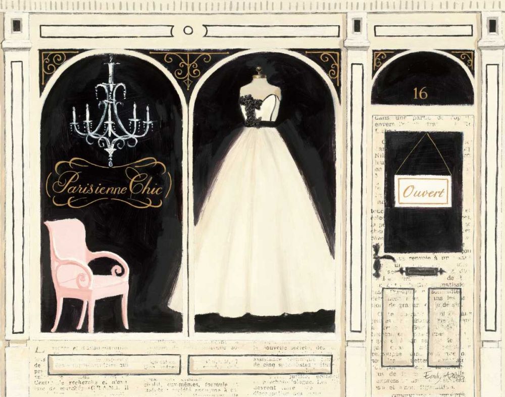 Parisienne Chic art print by Emily Adams for $57.95 CAD