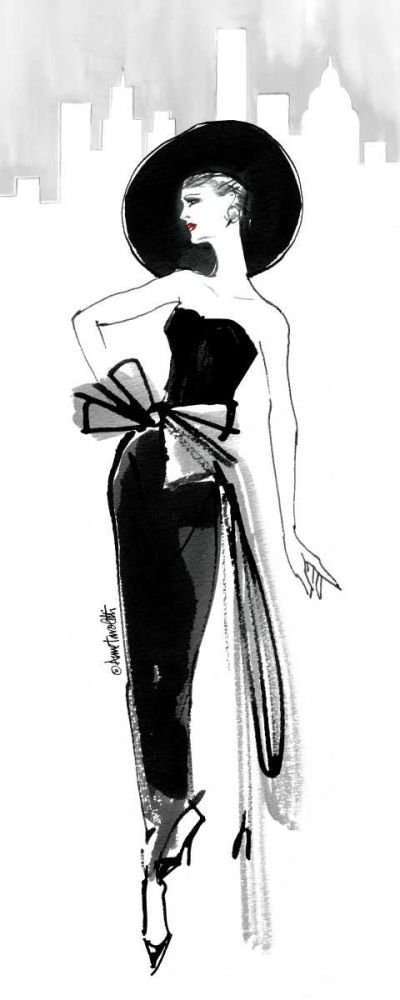 Fifties Fashion IV with Red art print by Anne Tavoletti for $57.95 CAD