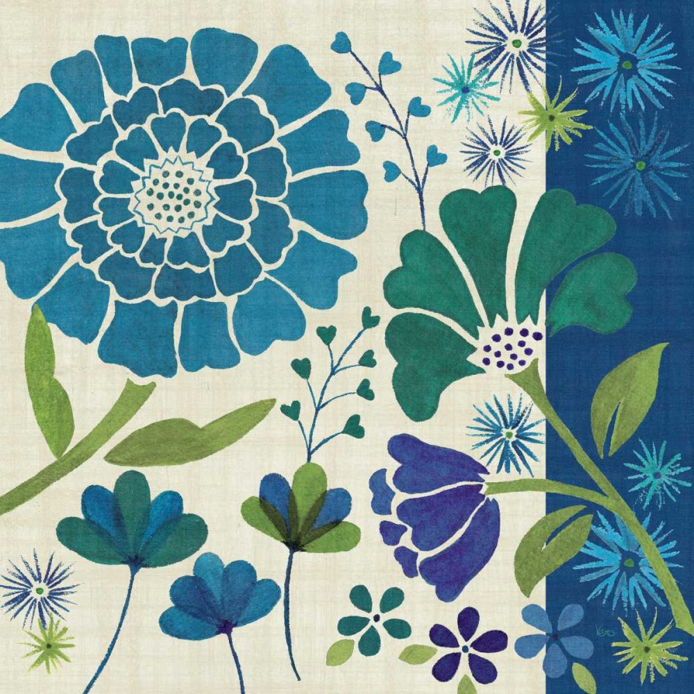 Blue Garden II art print by Veronique Charron for $57.95 CAD