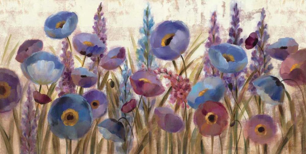 Lupines and Poppies art print by Silvia Vassileva for $57.95 CAD