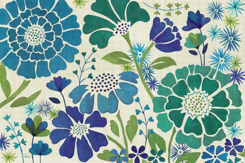 Blue Garden art print by Veronique Charron for $57.95 CAD