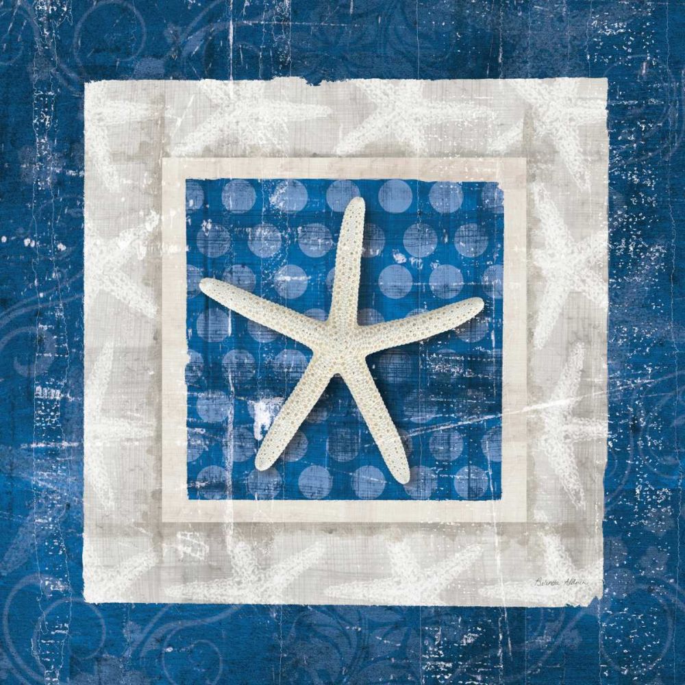 Sea Shell IV on Blue art print by Belinda Aldrich for $57.95 CAD