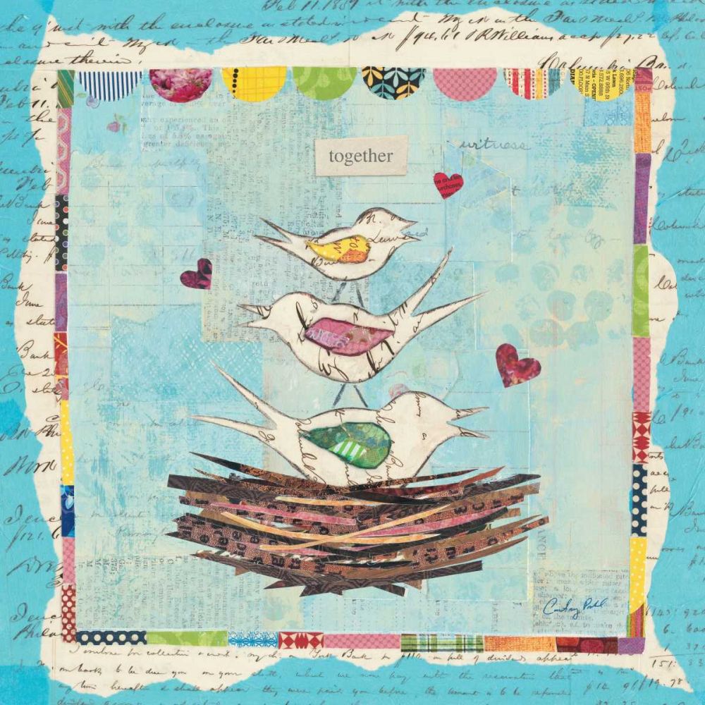 Family of Love Birds Square art print by Courtney Prahl for $57.95 CAD