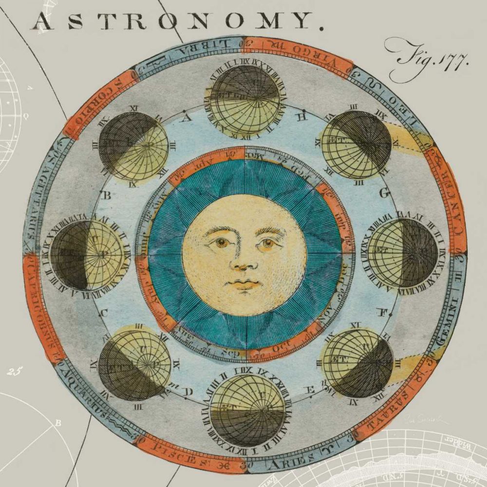 Lunar Calendar art print by Sue Schlabach for $57.95 CAD