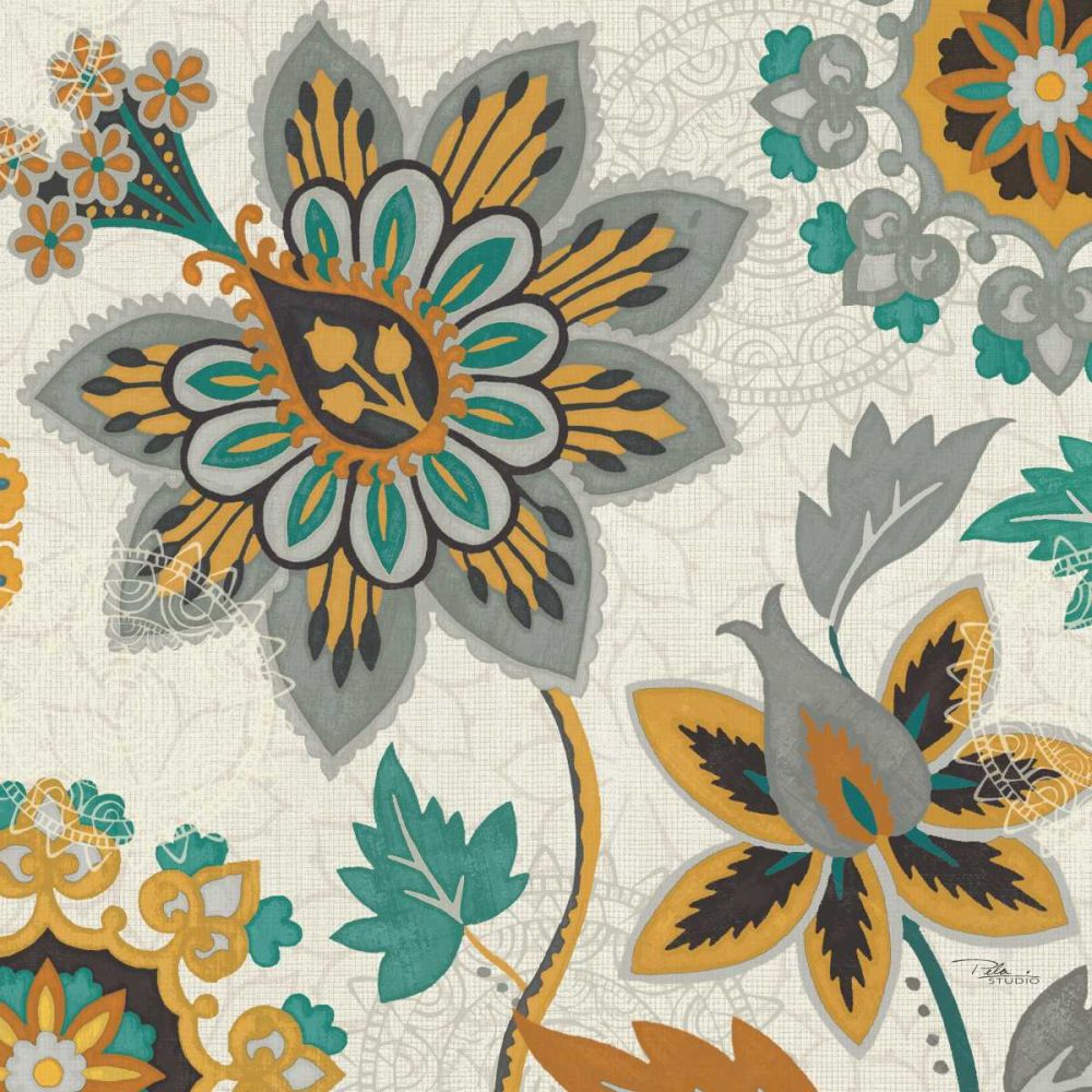 Decorative Nature III Turquoise Cream art print by Pela Studio for $57.95 CAD